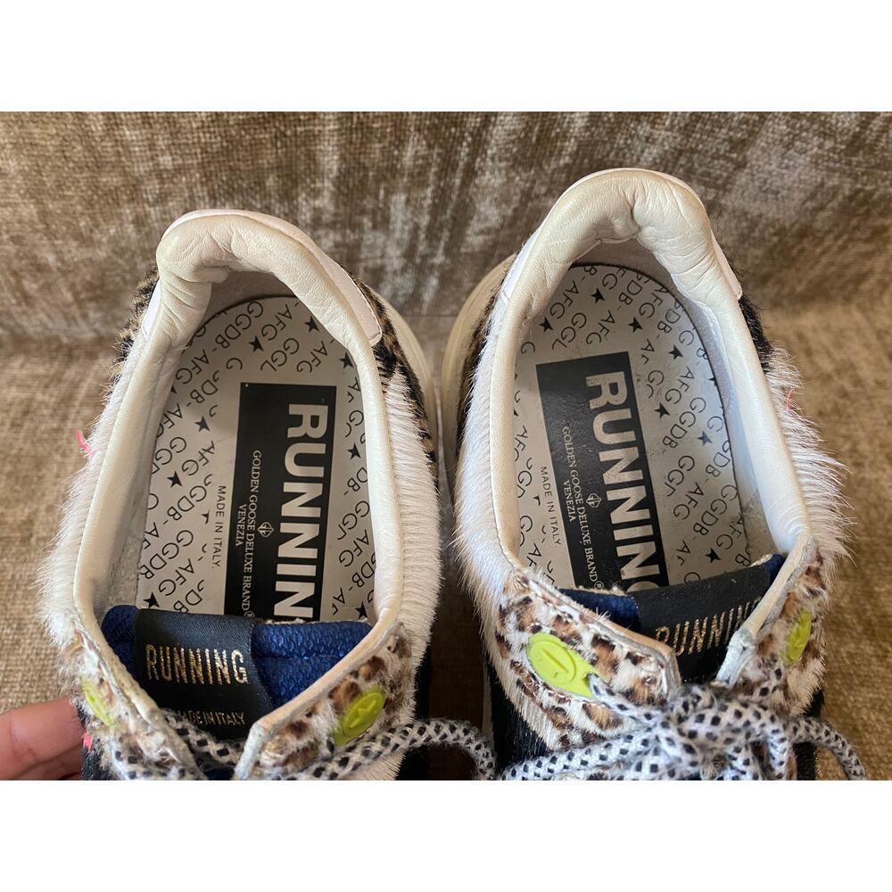 Golden Goose Running Sole Zoo Puzzle Pink Fluo Sneakers EU 38 Italy US 8 Women - Picture 5 of 12